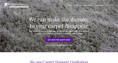 Desktop Screenshot of carpetdamagelimitation.co.uk