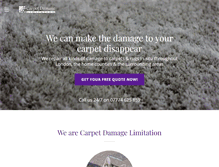 Tablet Screenshot of carpetdamagelimitation.co.uk